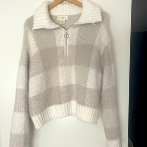 Jessica Simpson soft half zip pullover sweater